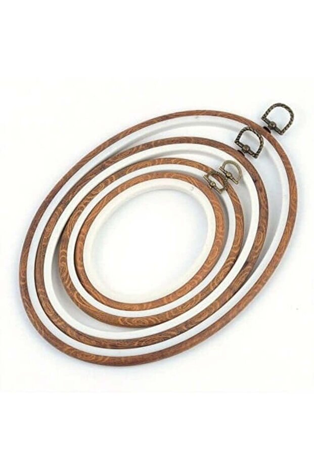 4-piece oval flexible plastic wheel set