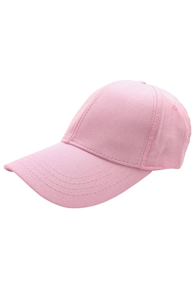 Summer Light Pink Adjustable Velcro Back Ventilation Hole Baseball Cap Hat Hat