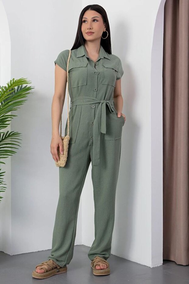 بذلة الكتان بأزرار - 2