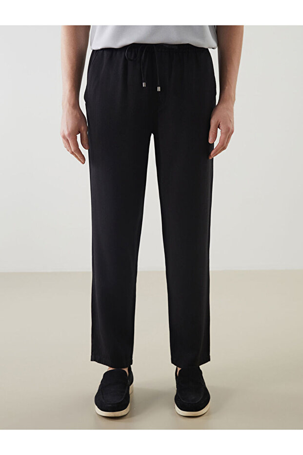 Standart Kalıp Beli Lastikli Erkek Pantolon - 2