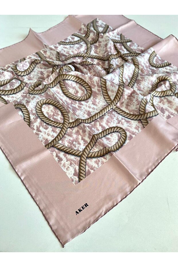 Tivil Silk Scarf 8523713 - 991 - 47894 Pink Mixed Pattern