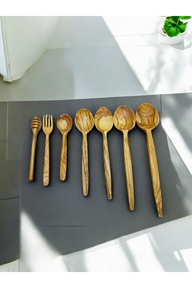 مجموعة ملاعق شجرة الزيتون - 1