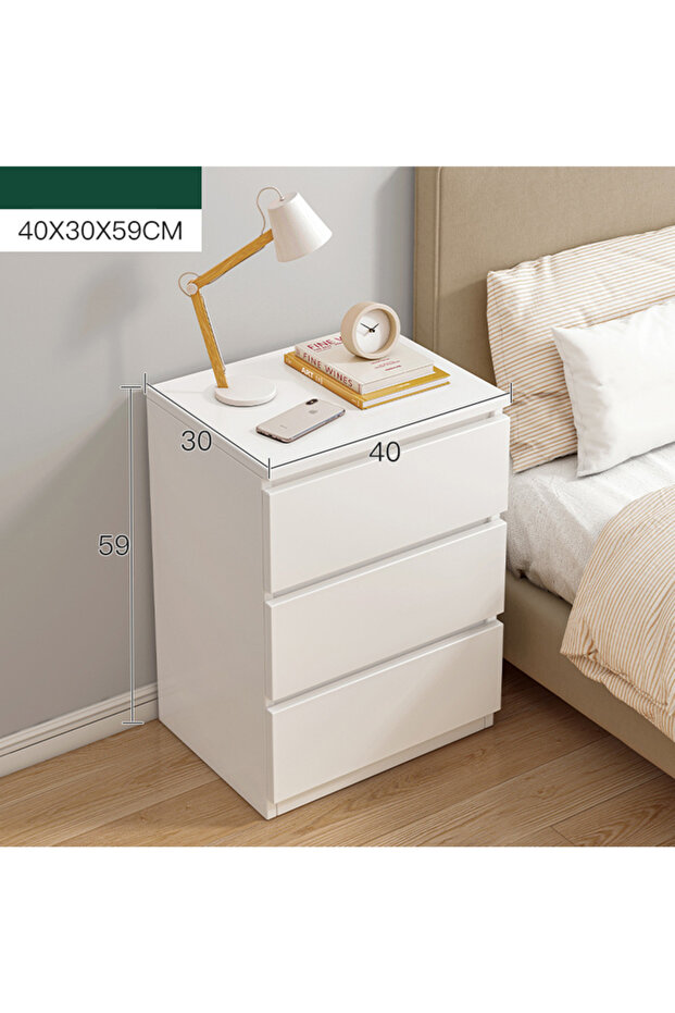 طاولة بجانب السرير، طاولات جانبية بسيطة وحديثة لغرفة النوم - 5