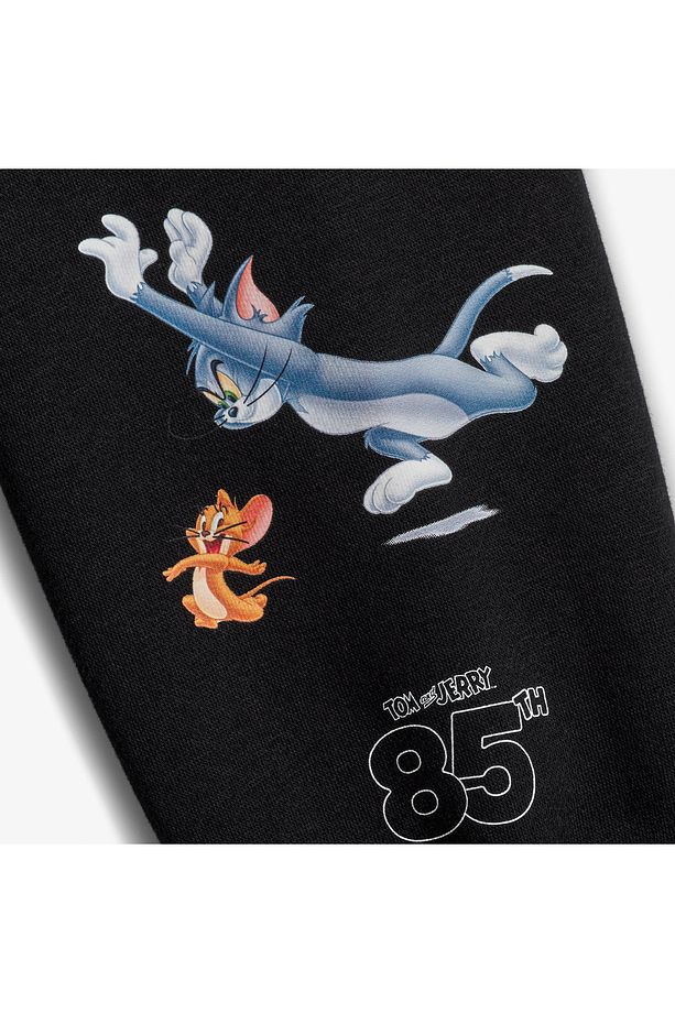 X Tom & Jerry Unisex Siyah Sweatshirt - 4