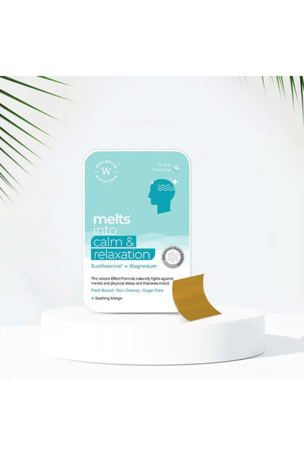 Melts Calm & Relaxation for reduced anxiety and balanced mood, Oral Strips 30