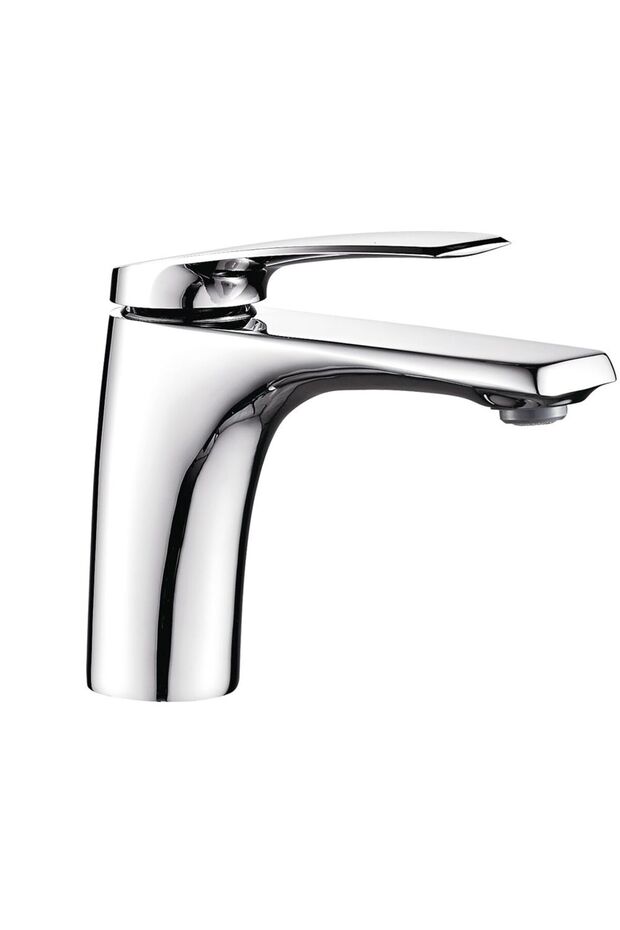 Milano Nico Basin Mixer With Pop Up Waste Chrome|Brass Basin Mixer|Single Tap Wash Basin Mixer