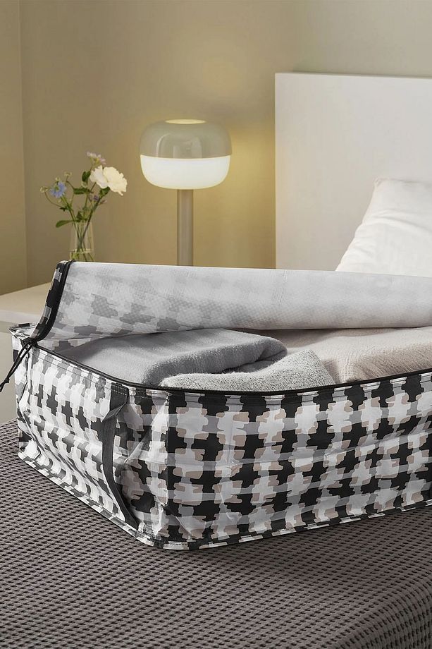 Fermuarlı Yatak Altı Hurç 55x49x15cm Depolama Kutusu DF065 - 5