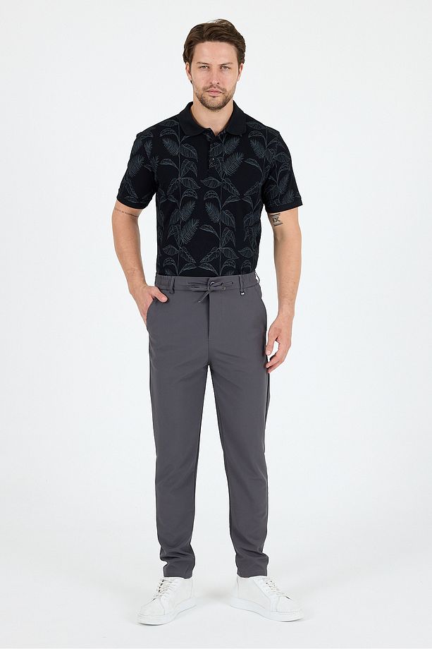Spor ve Günlük Rahat Cool %92Polyester %8Elastan Esnek Kumaş Erkek Jogger Pantolon Eşofman Altı 3670 - 1