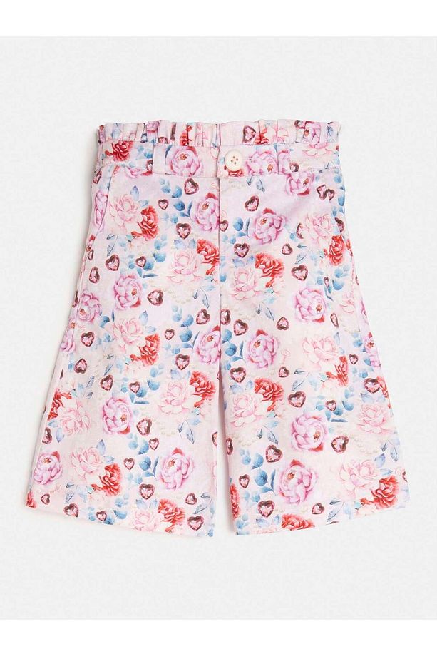 Poplin Kız Çocuk Regular Fit Pantolon - 1