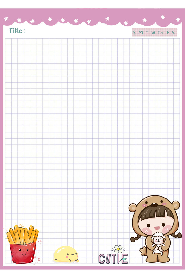 Cute Not Kağıdı, A5 Boyut, 50 Yaprak, Memopad, To Do List, Bloknot, Notepad, Planlayıcı - 3