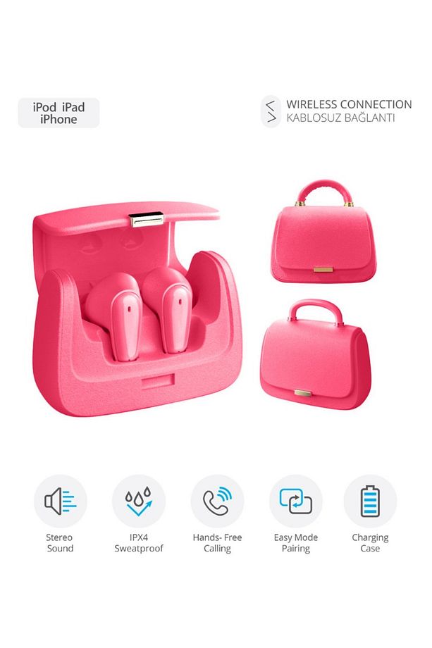 9976 Çanta Tasarımlı TWS Kablosuz Bluetooth Kulak İçi Kulaklık / Bluetooth V5.4 / Type-C / Şarjlı - 1