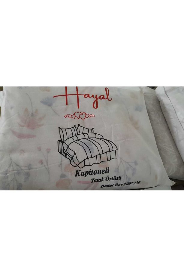 Hayal Çantalı Pamuklu Çok Amaçlı Yatak Örtüsü , Kapitoneli Pike Tek Kişilik - 3