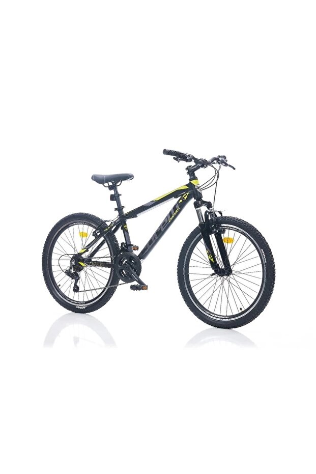 FELİX 3.2 ERKEK DAĞ BİSİKLETİ 310H V 24 JANT 21 VİTES SİYAH SARI GRİ - 1