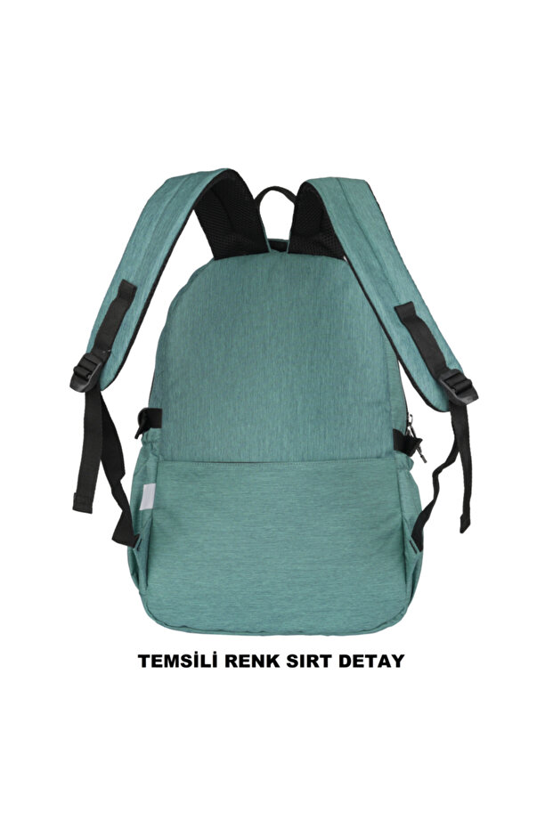 حقيبة ظهر مدرسية مقاومة للماء متعددة الأقسام تركواز 2056 - 7