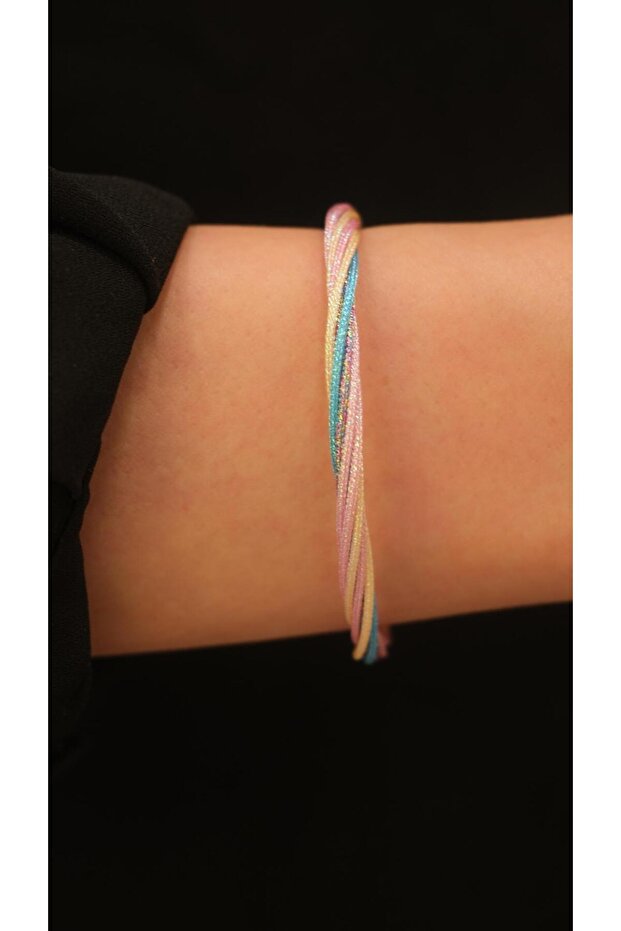 Colorful Glitter Magnetic Rope Bracelet