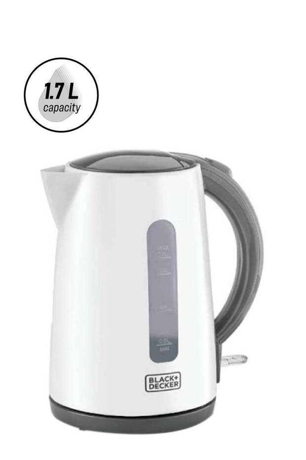 BLACK+DECKER Cordless Electric Kettle, Quick Boiling, Lightweight Design, 360° Swivel Base, Auto Sh