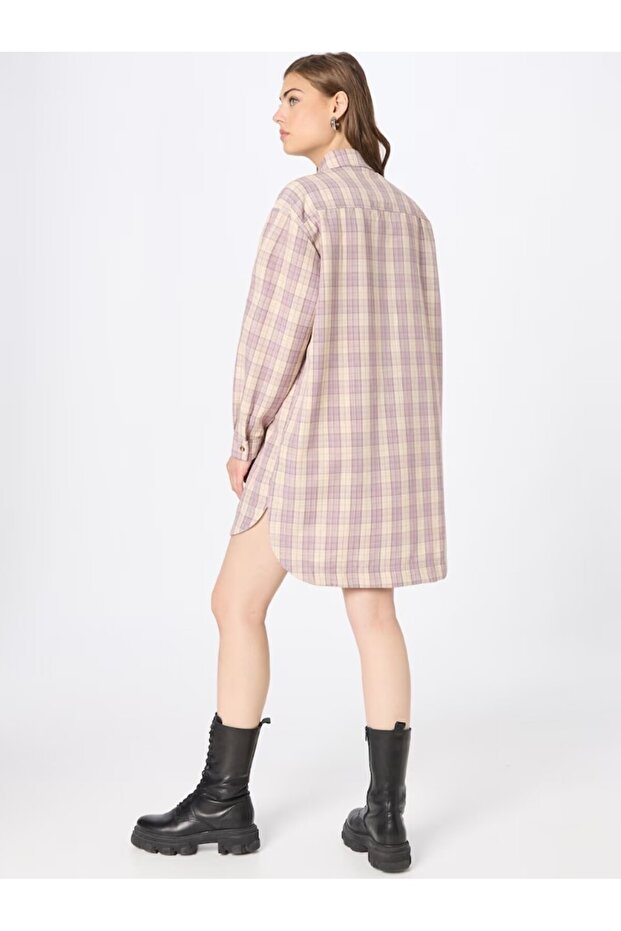 - Rochie tip bluză în carouri - 2