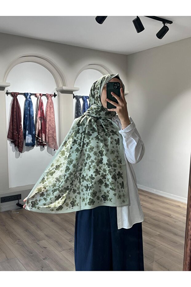 شال بلوم نمط أخضر ناعم - 5