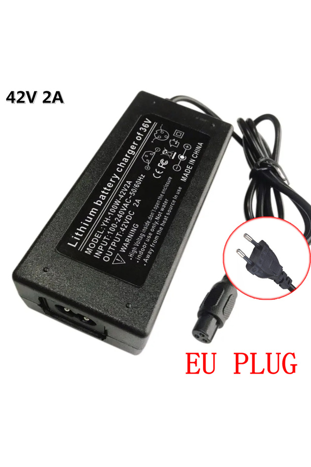 EU plug DC42V 2A Universal Lithium Scooter Charger For 10S 36V 8AH 10AH 12AH 14AH Electric Hoverboar