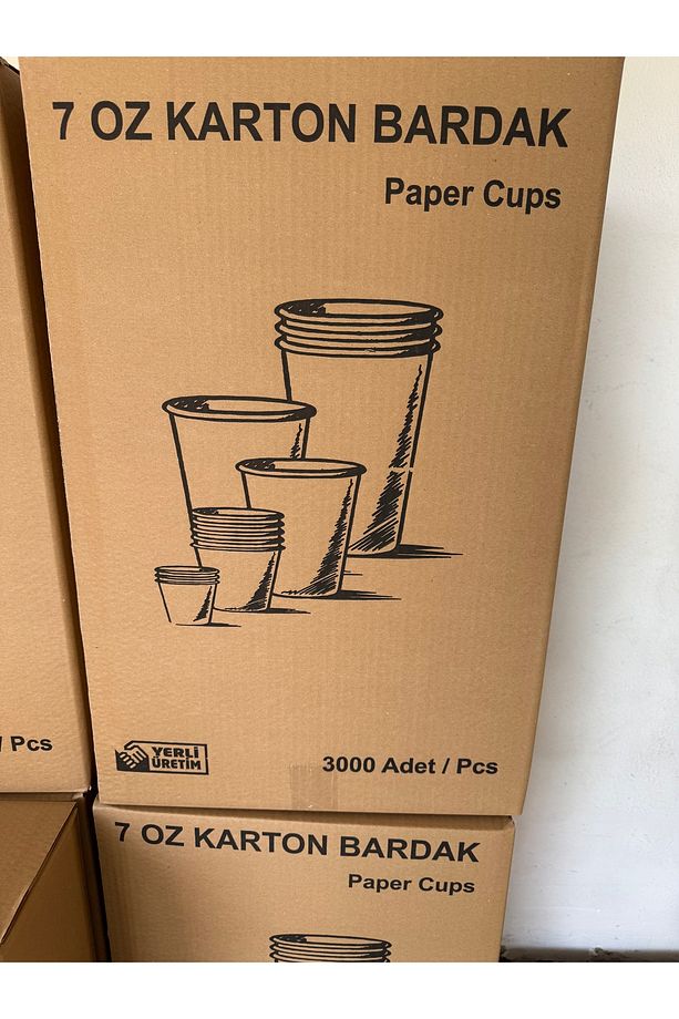 3ECUP 3000 Adet Karton Bardak 7oz - 4