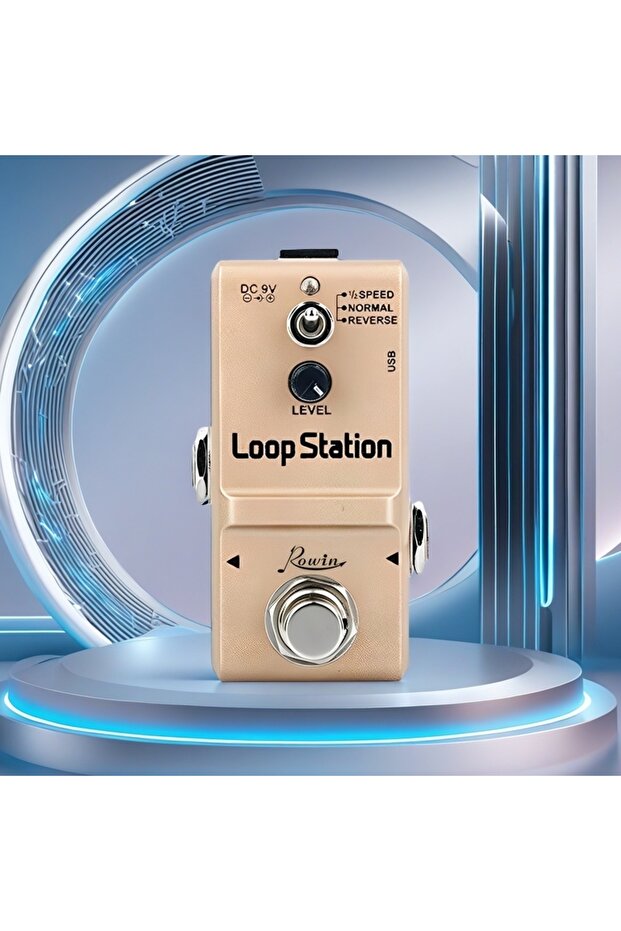 Rowin Mini Loop Station 48K Looper Pedal Unlimited Overdubs 10 Minutes of Looping, 1/2 time, and ... - 6