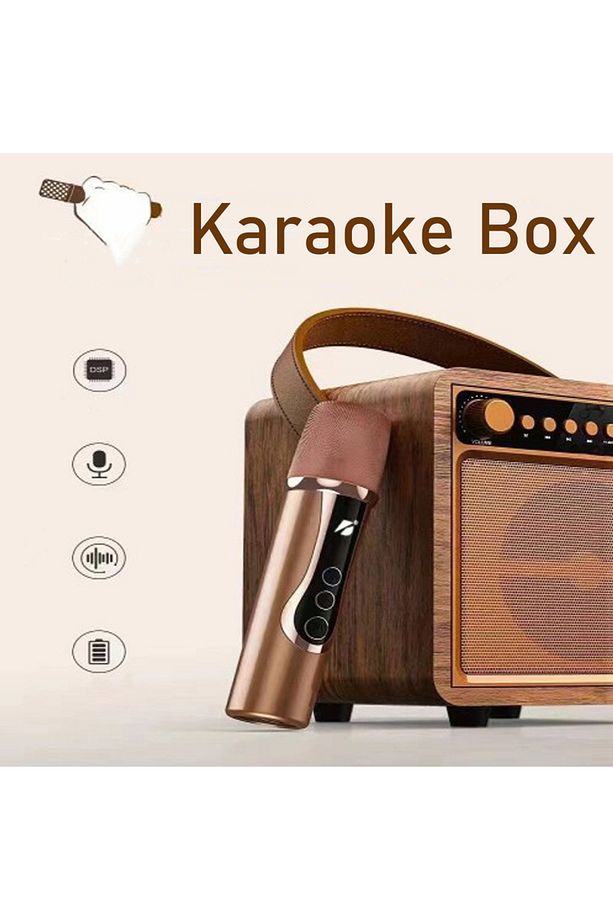 Şarjlı Büyük Boy Karaoke Resital Speaker Mikrofonlu Bluetooth Hoparlör USB/FM Ses Bombası KTS168 - 2