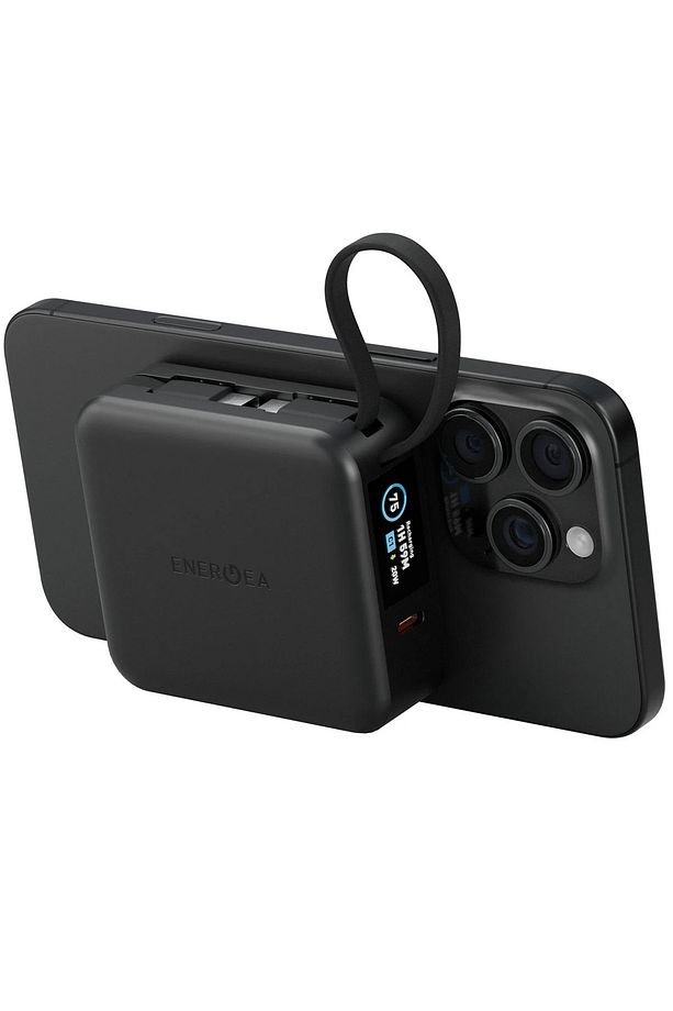 10.000 mAh 2 Adet 20W Type-C Kablo Çıkışlı 15W Telefon Saat Kablosuz Şarj Destekli Magsafe Powerbank - 3