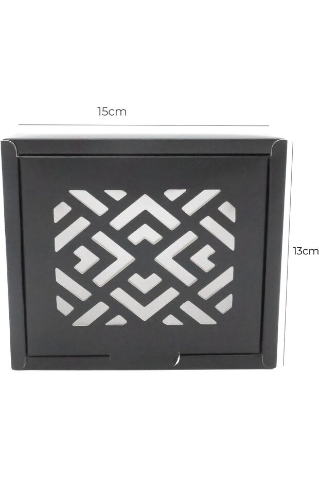 علبة هدايا سوداء بنافذة - 3