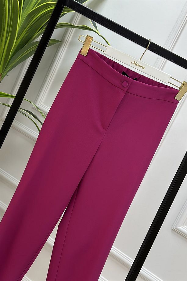 Havuç Model Kadın Pantolon Fuşya 1305 - 3
