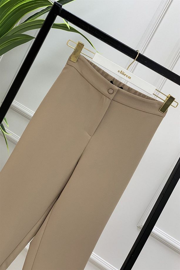 Havuç Model Kadın Pantolon Açık Vizon 1305 - 2