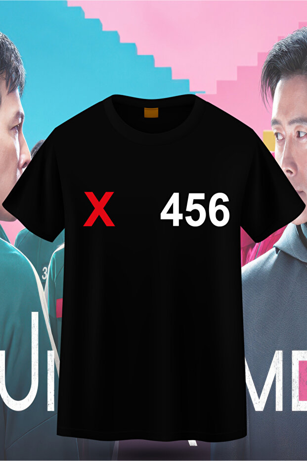 Squid Game 3Rd. Season 456 Player Number Printed Unisex T-Shirt/T-Shirt - All Age Groups - Mdl2