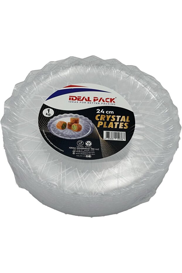 Plastic Crystal Plates – 24 cm