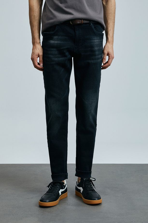 Ivan Smart Jean Erkek Pantolon Regular Fit Antrasit - 4