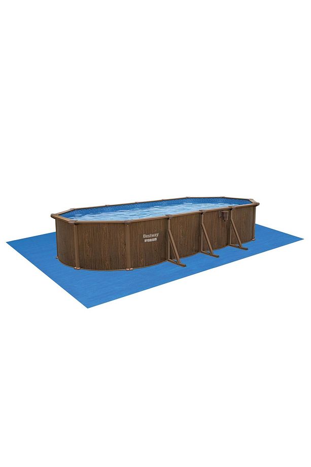® 561CW Hydrium™ Çelik Duvarlı Oval Yerüstü Havuz Seti 7,32 m x 3,66 m x 1,32 m - 4