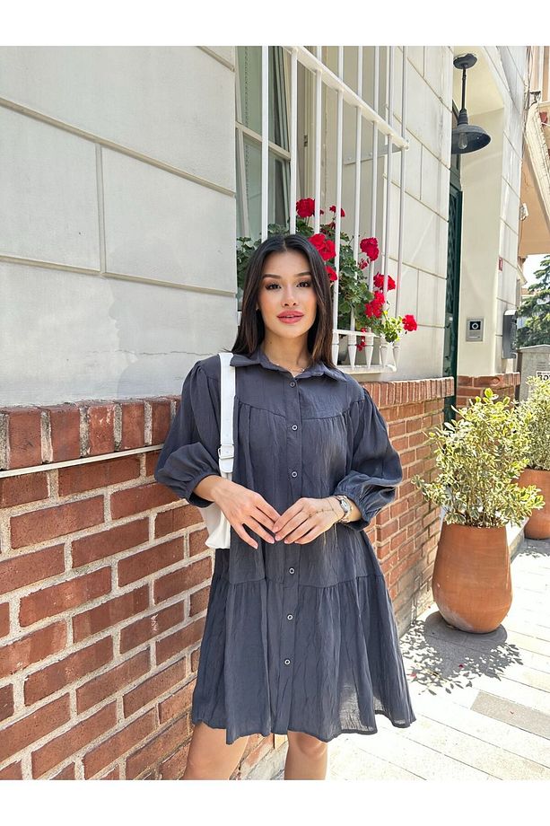 Modal Kumaş Elbise - 4