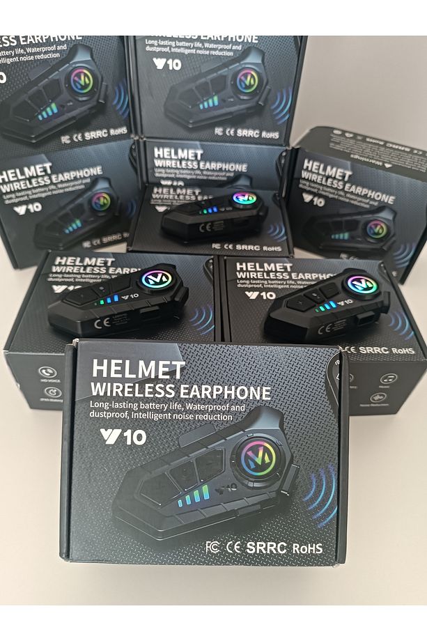 Y10 İNTERCOM KASK BLUETOOTH IŞIKLI KULAKLIK - 3