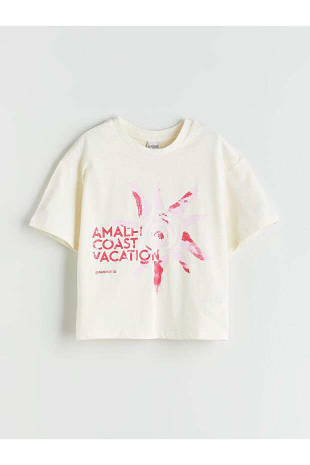 Crew Neck Girl's T-Shirt