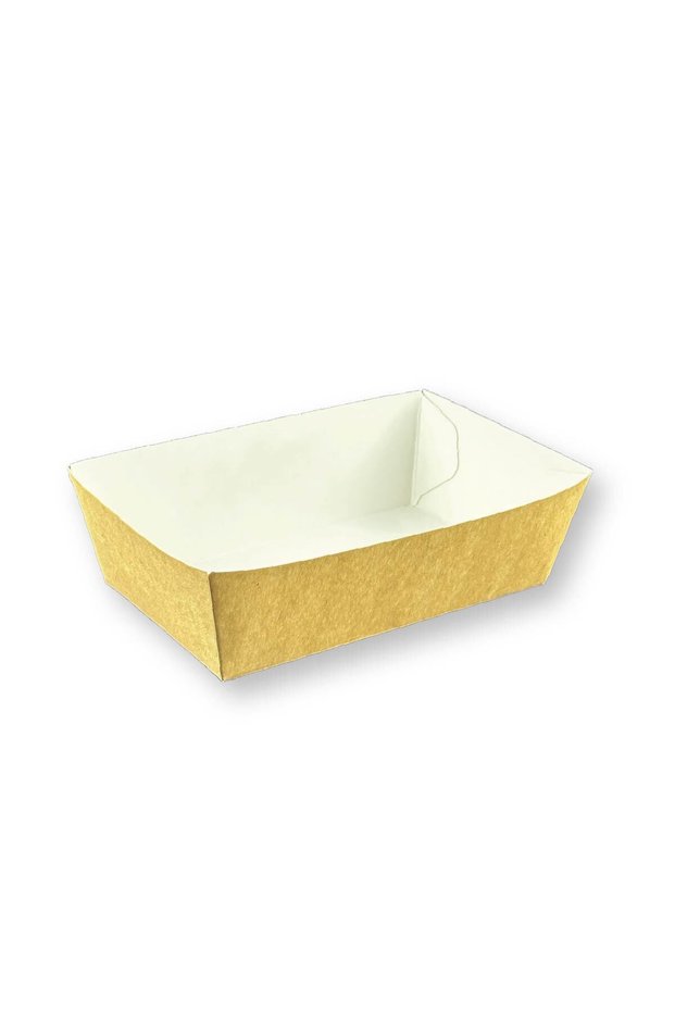 800 Pieces of Kumpir Box / Conical Pan Large Size 9X15X5Cm