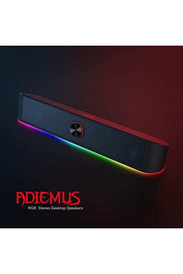 Desktop Speaker GS560 RGB from Redragon, 2.0 channel computer speaker with dynamic lighting strip, s - 4