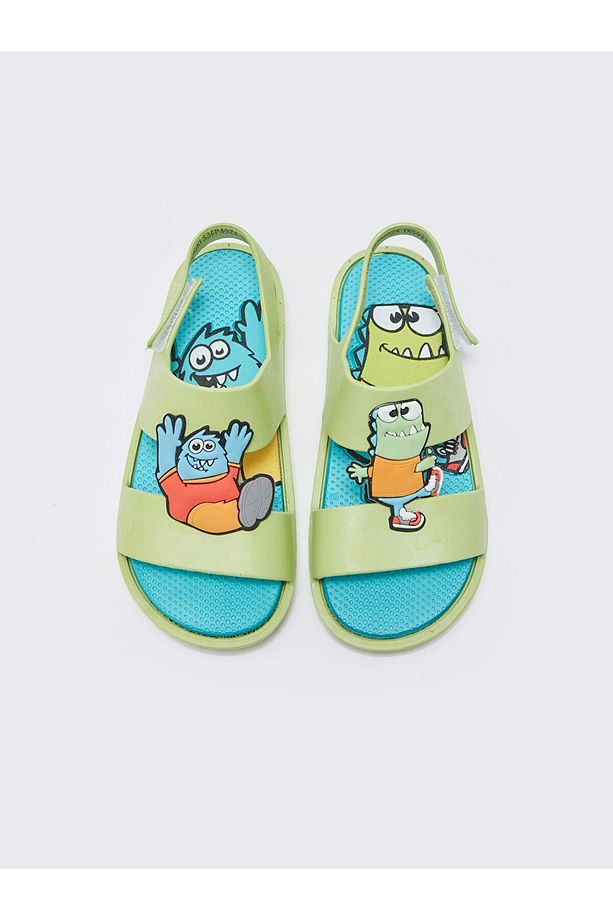 LCW STEPS Yeşil Patch Detaylı Erkek Çocuk Sandalet - 3