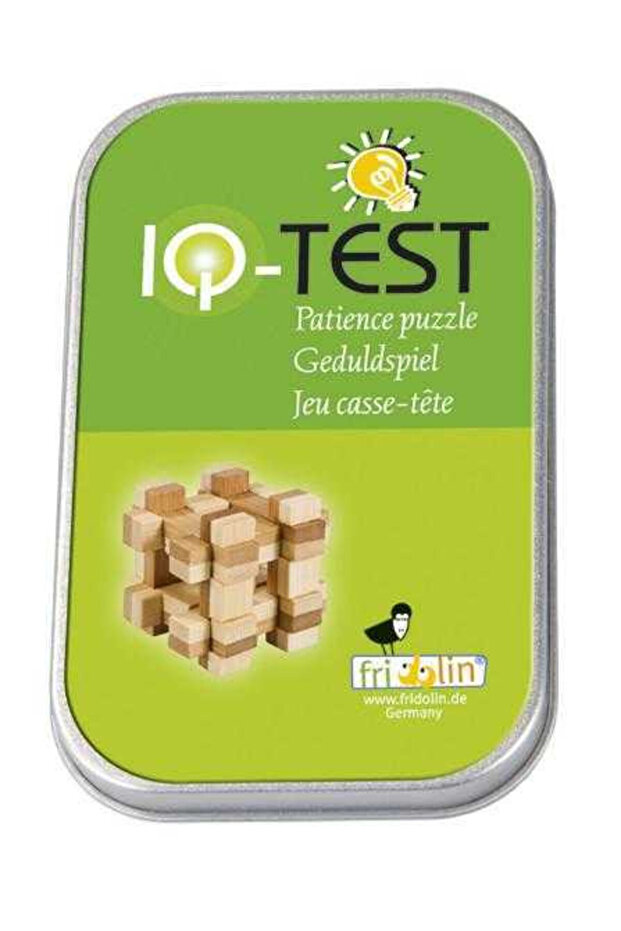 Logic game IQ 3D Puzzle in a metal box Gridbox, Fridolin, special edition - 2