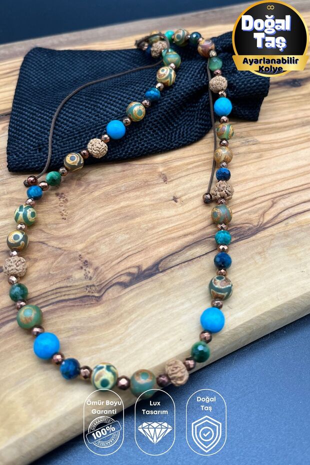 Healing Stones – Ethnic Bohemian Natural Stone Adjustable Necklace