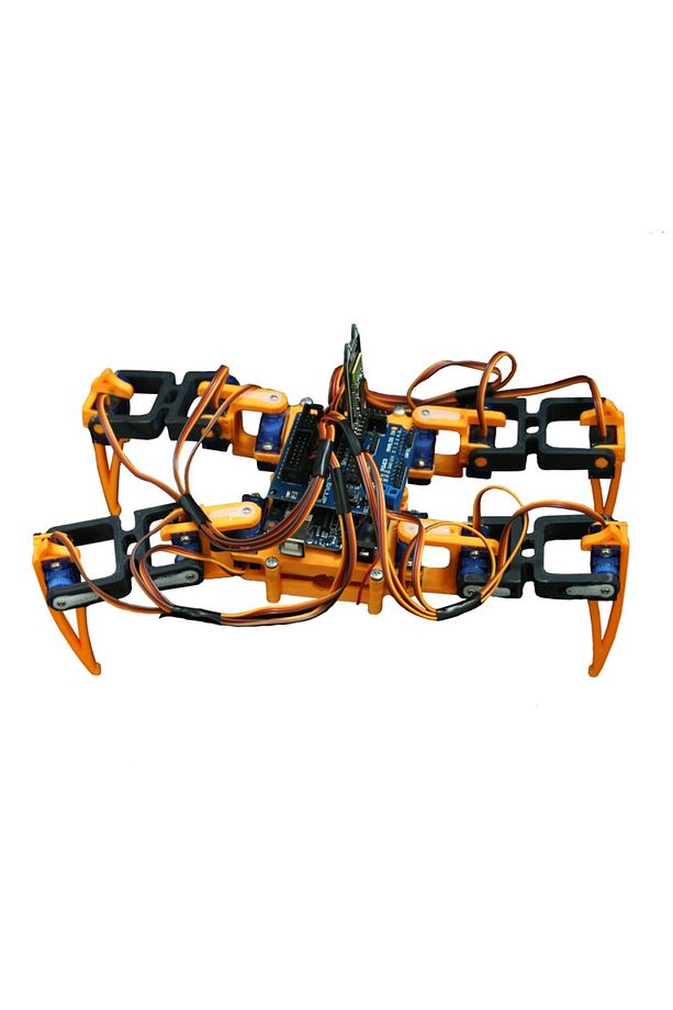 4 Ayaklı Arduino Örümcek Robot Yeni PLA Plastik Parça Seti (Elektronik Dahil Değil) SG90 Uyumlu - 1