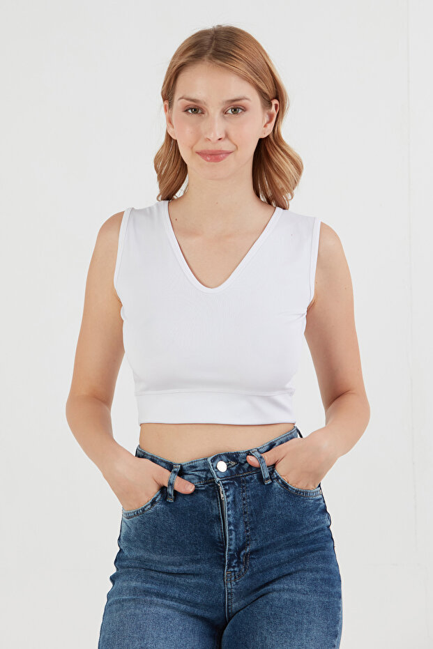 Basic V Yaka Crop Body - 1