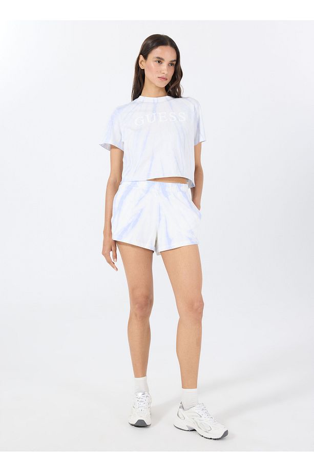 V5GD11KCRQ0F46Q TIE-DYE SHORT Mor Lastikli Bel Relaxed Desenli Kadın Şort - 2