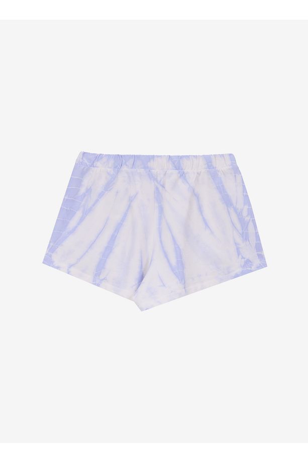 V5GD11KCRQ0F46Q TIE-DYE SHORT Mor Lastikli Bel Relaxed Desenli Kadın Şort - 7