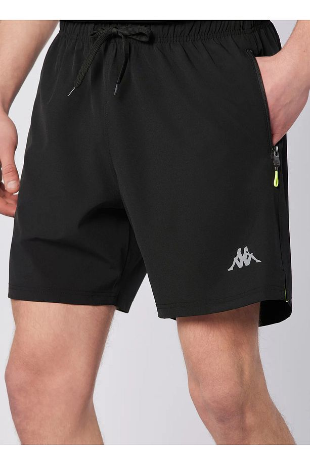 382H11W-005 FASTINA SHORT Siyah Lastikli Bel Regular Fit Düz Erkek Şort - 3
