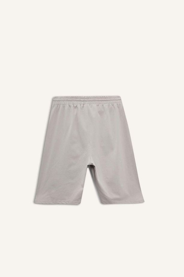 Slim Fit Dar Kesim Cepli Pamuklu Basic Düz Bermuda Şort W1105AZ25SP - 3