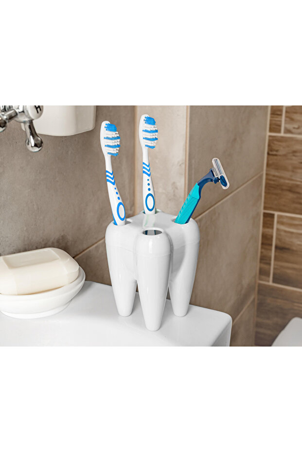Toothbrush holder - tooth-shaped - 3