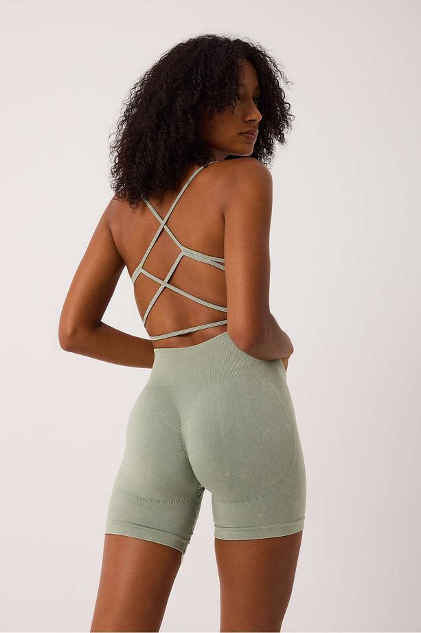 Glowfit Yüksek Bel, Toparlayıcı Seamless Şort - 3